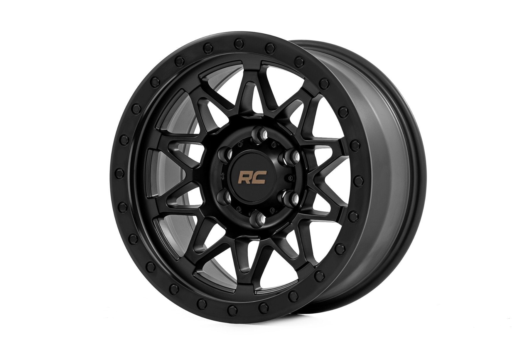 Rough Country 78 Series Wheel - Simulated Beadlock - Black - 18x9 - 5x5 - 0mm - 78180918B