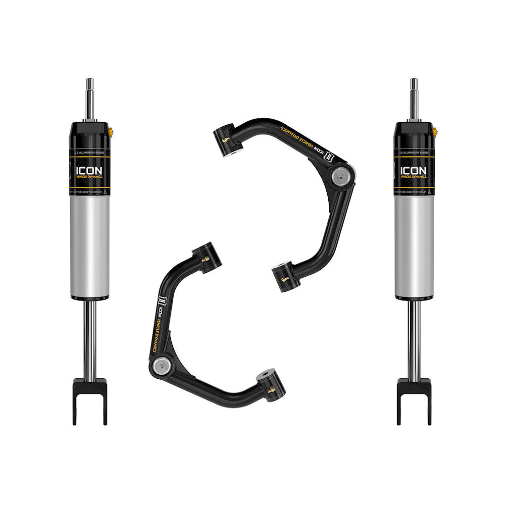 ICON 78732T GM 2500/3500 HD 0-2" Lift 2.5 VS Shock System Tubular UCA