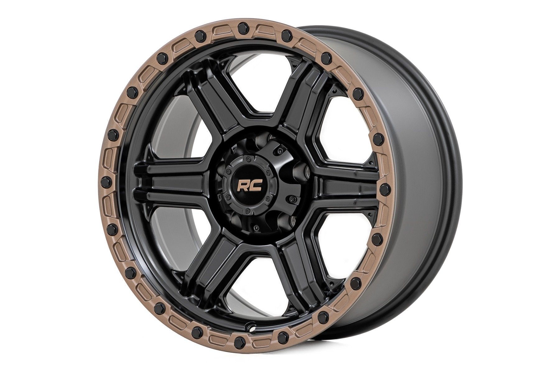 79 Series Wheel/One-Piece/Semi Gloss Black w/Bronze Ring/18x9/6x5.5/0mm