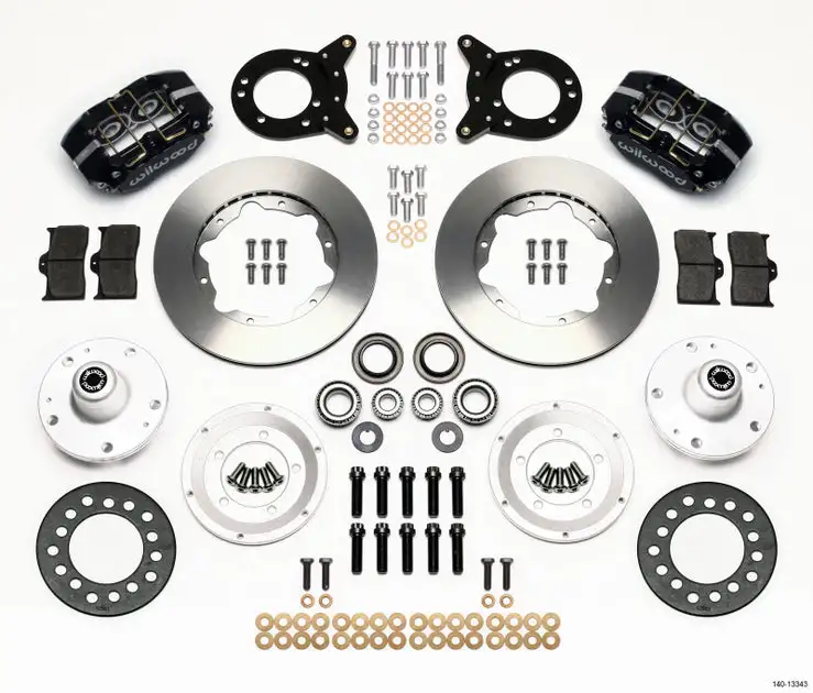 Wilwood Dynapro Dust-Boot Front Kit 11.00in 1965-1969 Mustang Disc & Drum Spindle