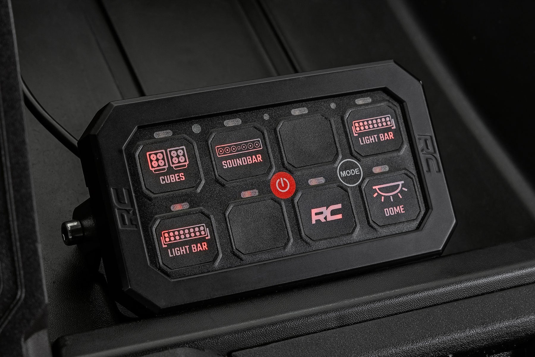 Bluetooth - 8 Gang Switch Panel - RGB Backlit Buttons - Multifunction Modes