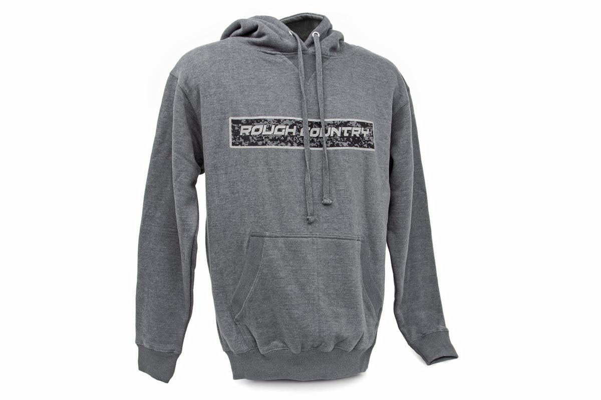 Rough Country Hoodie - Digital - Grey - SM - 84089SM