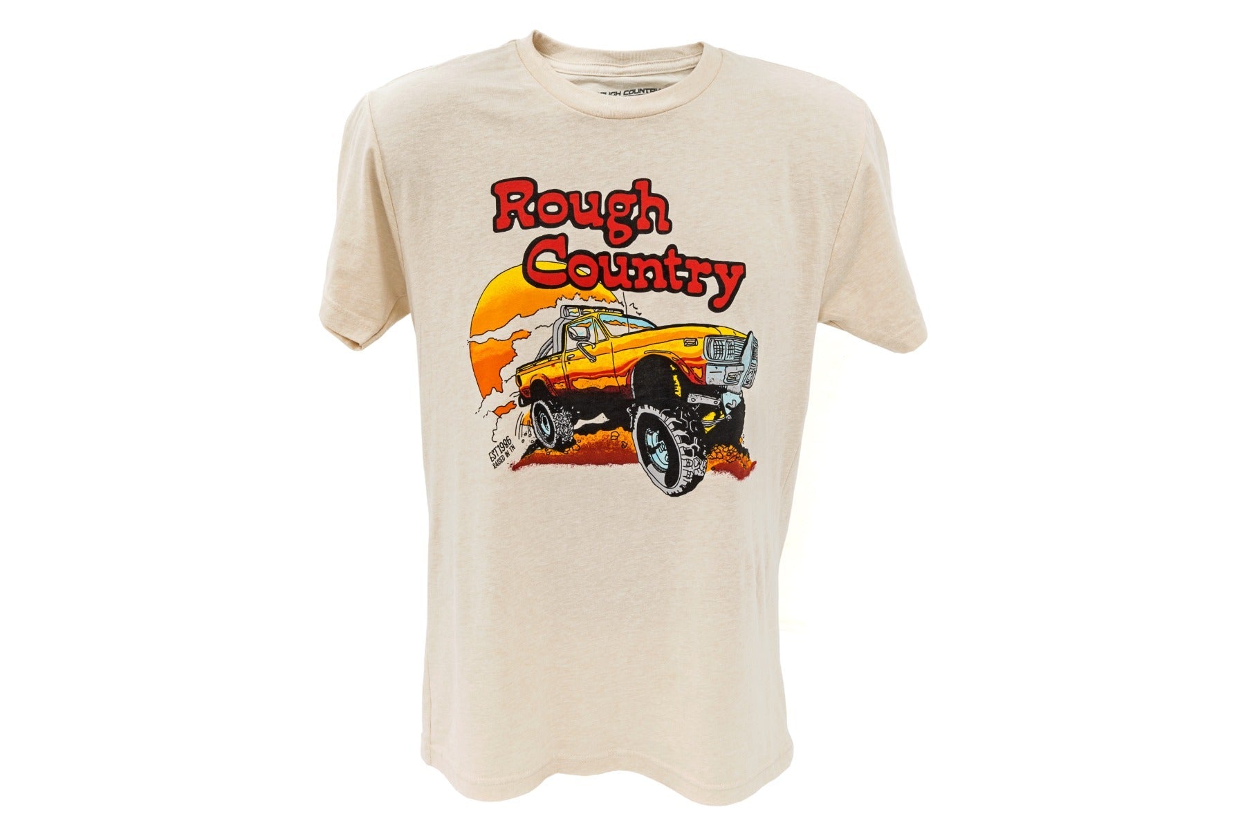 Rough Country T-Shirt - Throwback - Cream - MD - 84091MD