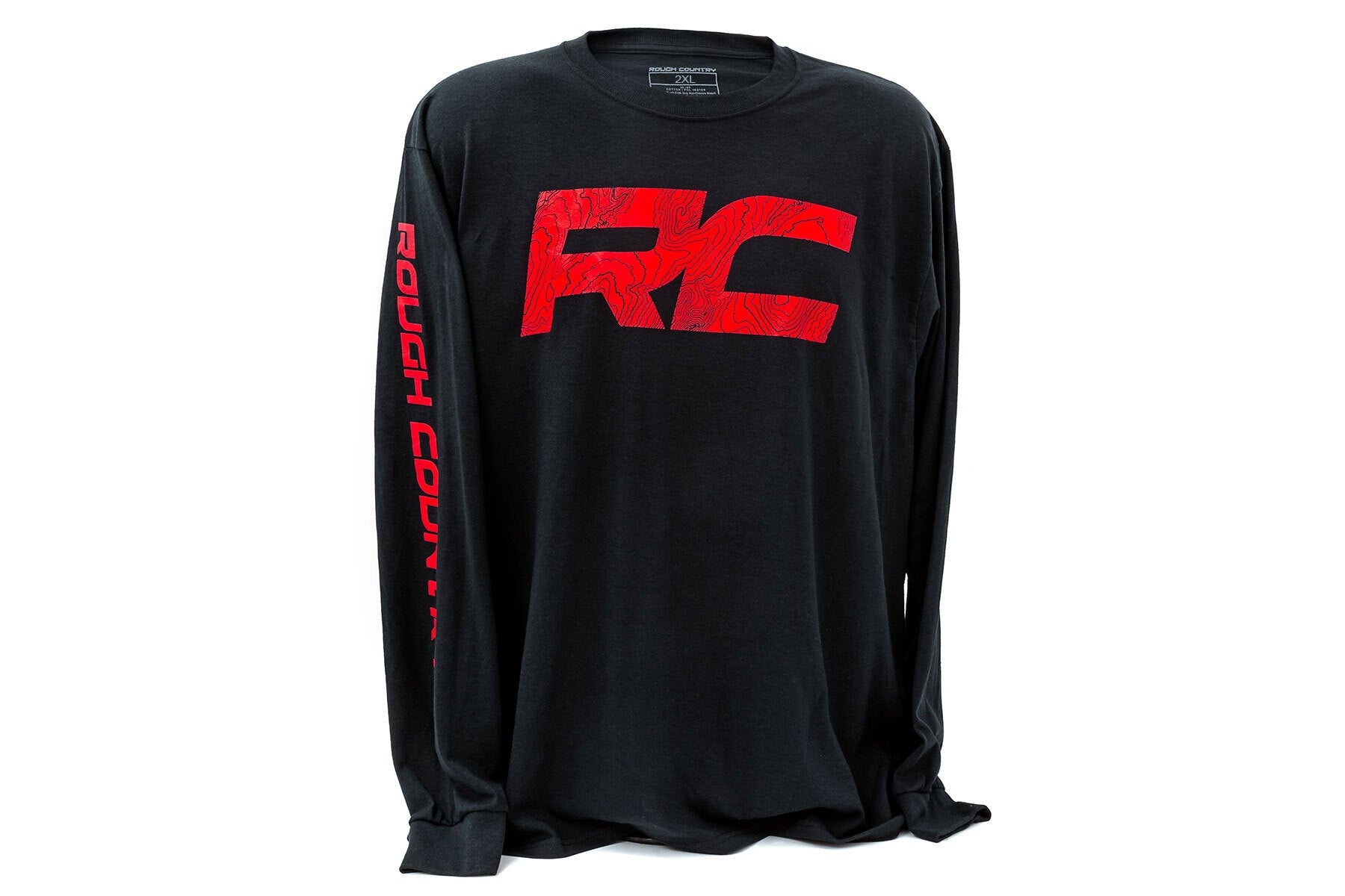 Rough Country Long Sleeve - RC Tread Sleeve - Black -2 XL - 840992XL