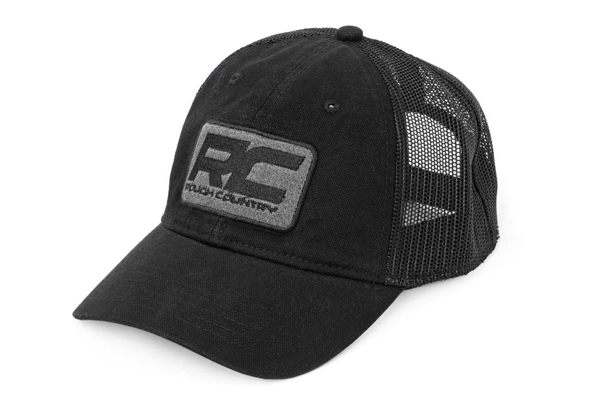 Rough Country Hat - Mesh - Rough Country Patch - Black - 84120