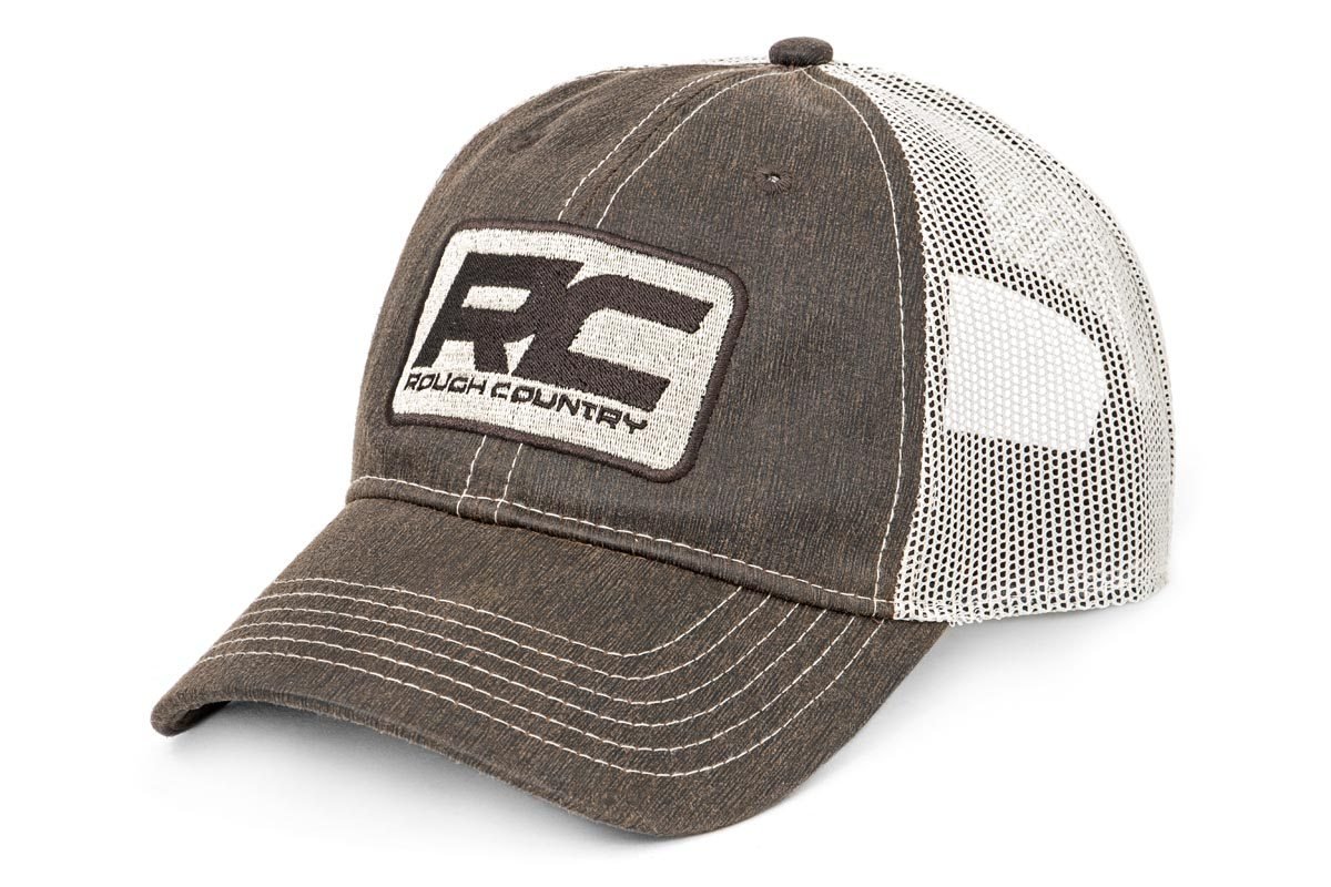Rough Country Hat - Mesh - Brown Patch - Brown - 84122