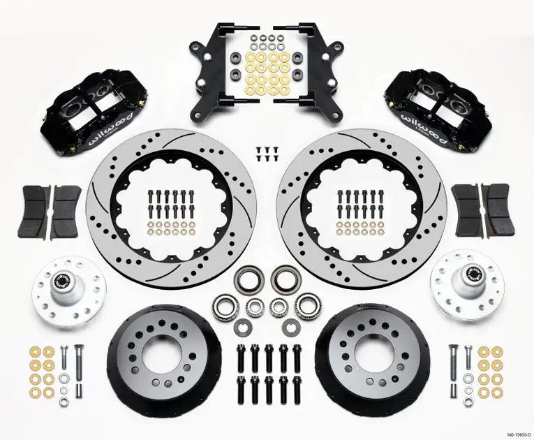 Wilwood Narrow Superlite 6R Front Hub Kit 14.00in Drilled 60-68 Ford / Mercury Full Size / Galaxie
