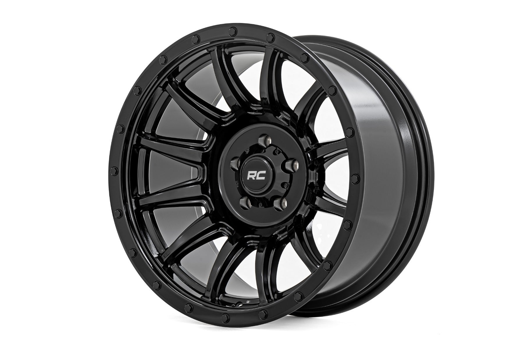 Rough Country Rough Country 90 Series Wheel - One-Piece - Gloss Black - 20x9 - 6x5.5 - 0mm - 90200912B