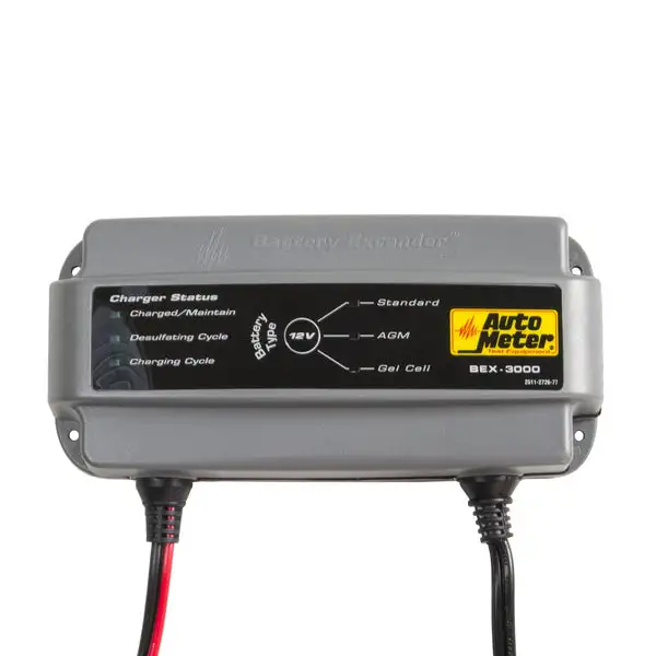 AutoMeter Battery Charger/Maintainer 12V/3A (BEX-3000)