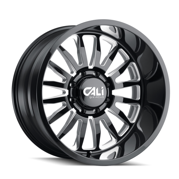 CALI OFF-ROAD SUMMIT 9110 GLOSS BLACK MILLED 20X10 6-139.7 -25MM 106MM - 9110-2183BM