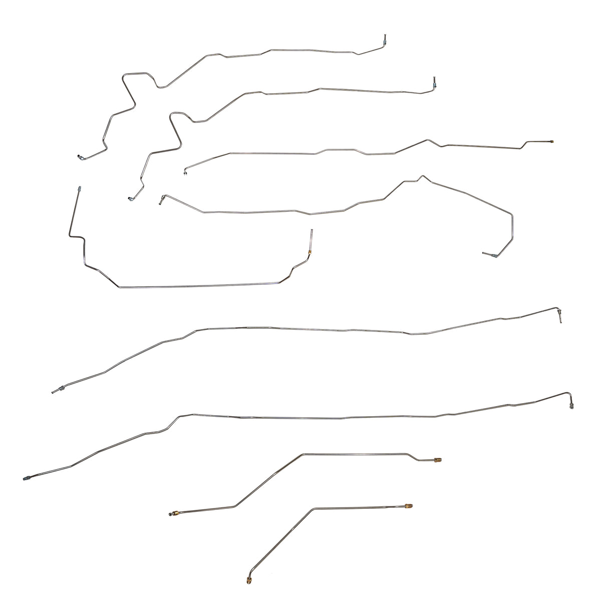2011 GMC Sierra 2500HD 6.0L, 4WD, Reg w/ Long; Complete Brake Line Kit; Stainless CBK0717SS