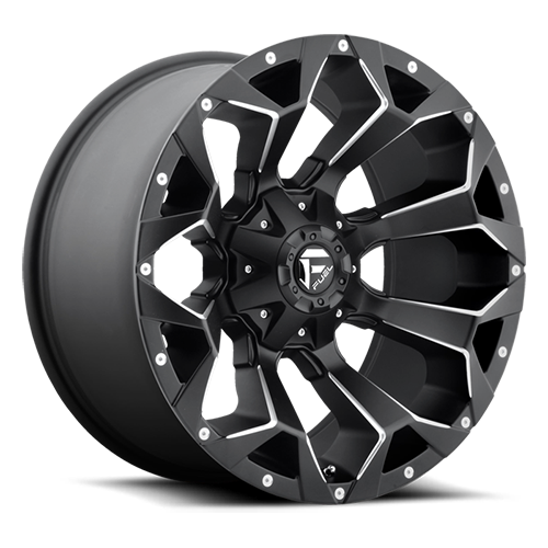 Aluminum Wheels 20X10 Assault D546 5 On 114.3/5 On 127 Matte Black/Milled 78.1 Bore -18 Offset 8 Spoke 49 Lbs Fuel Off Road Wheels - D54620002647