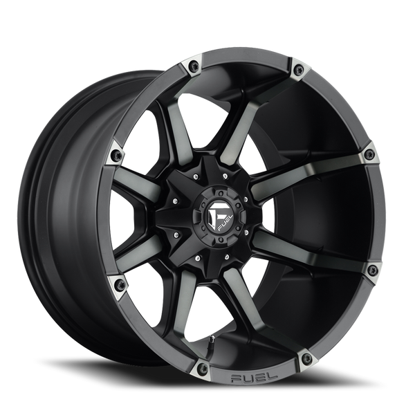 Aluminum Wheels 20X9 Coupler D556 5 On 139.7/5 On 150 Matte Black/Machined Dark Tint 110.3 Bore 20 Offset 8 Spoke Fuel Off Road Wheels - D55620907057