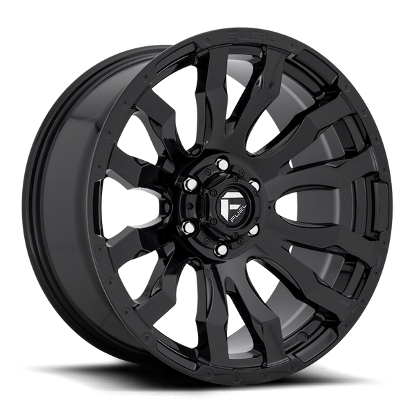 Aluminum Wheels 18X9 Blitz D675 6 On 139.7 Gloss Black 106.1 Bore 20 Offset Multi Spoke Fuel Off Road Wheels - D67518908457
