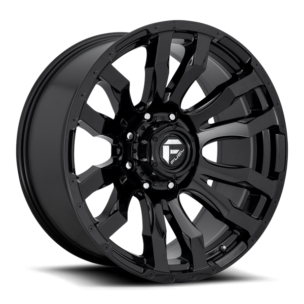 Aluminum Wheels 20X9 Blitz D675 8 On 170 Gloss Black 125.1 Bore 20 Offset Multi Spoke Fuel Off Road Wheels - D67520901757