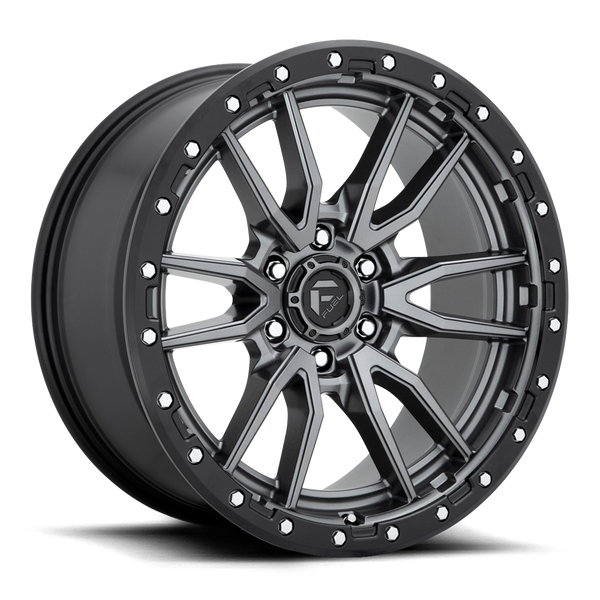 Aluminum Wheels 18X9 Rebel D680 6 On 120 Matte Gunmetal Gray Black Bead Ring 67.06 Bore 20 Offset Fuel Off Road Wheels - D68018909457