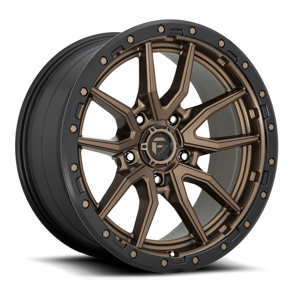 Aluminum Wheels 18X9 Rebel D681 5 On 150 Matte Bronze Black Bead Ring 110.2 Bore 20 Offset Fuel Off Road Wheels - D68118905657