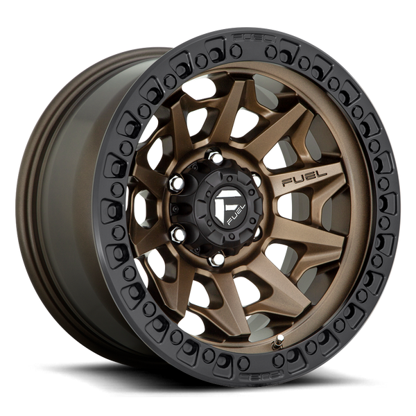 Aluminum Wheels 20X9 Covert D696 8 On 165.1 Matte Bronze Black Bead Ring 125.22 Bore 1 Offset Multi Spoke Fuel Off Road Wheels - D69620908250