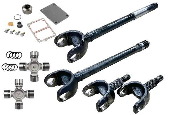 Jeep Wrangler JL and JT Chromoly Discovery Series Front Axle Kit with FAD Revolution Gear - DC-D44-JLJT-2PC-FAD