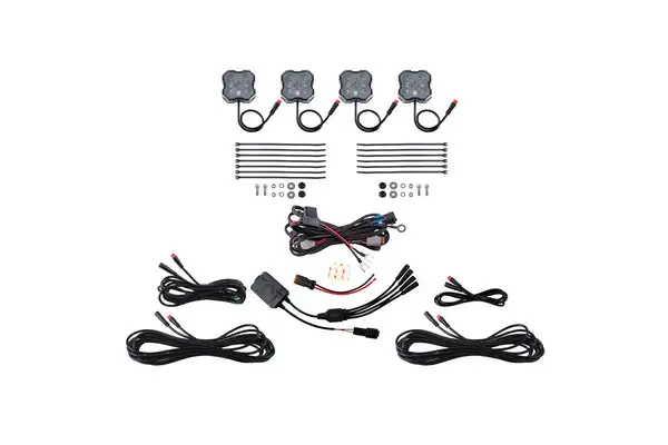 RGBW Rock Light Installer Kit w/Controller (4-pack) - DD7740C