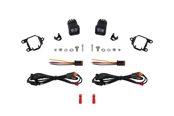 SSC1 SAE/DOT Type G4M Fog Light Kit Cool White (6000K) White SAE Fog Diode Dynamics - DD8055