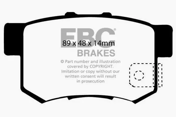 EBC Ultimax OEM Replacement Brake Pads (UD537)