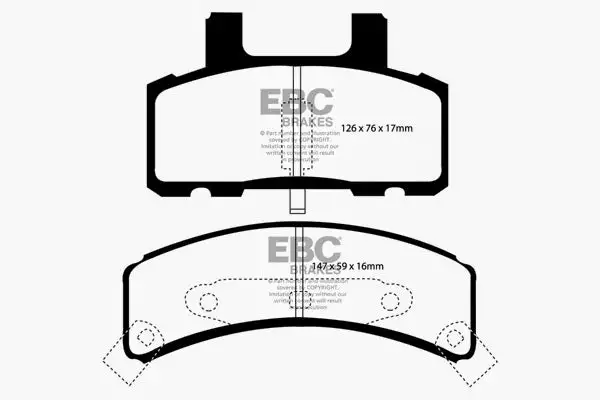EBC Ultimax OEM Replacement Brake Pads (UD369)