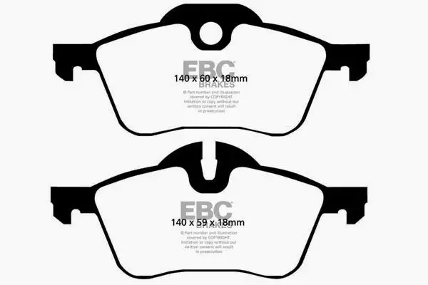 EBC Ultimax OEM Replacement Brake Pads (UD939)