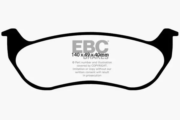 EBC Ultimax OEM Replacement Brake Pads (UD964)