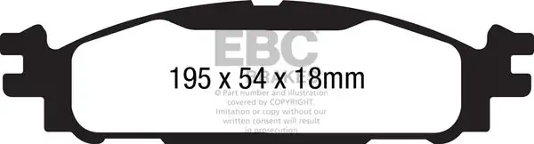EBC Ultimax OEM Replacement Brake Pads (UD1508)