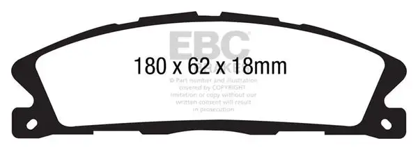 EBC Ultimax OEM Replacement Brake Pads (UD1611)