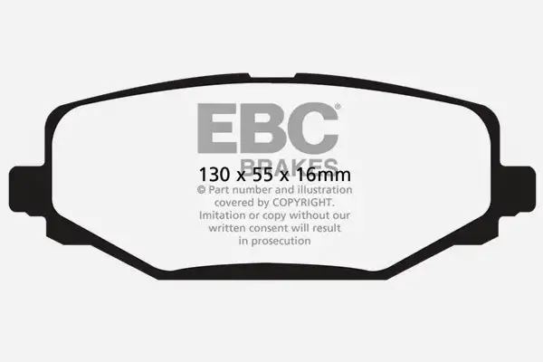 EBC Ultimax OEM Replacement Brake Pads (UD1596)