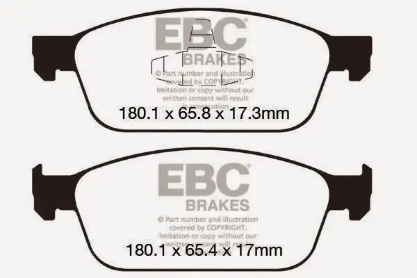 EBC Ultimax OEM Replacement Brake Pads (UD1668)