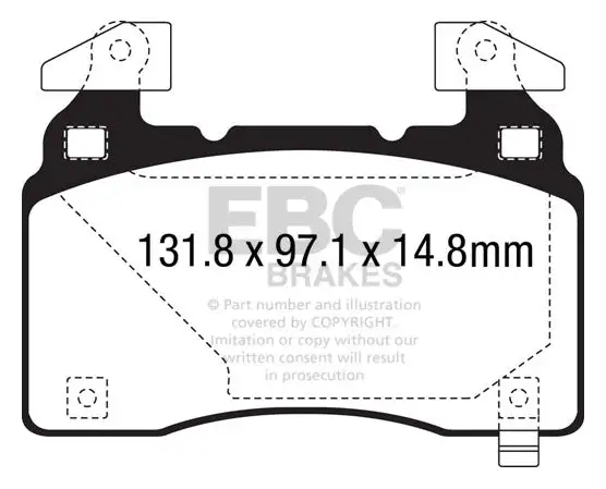 EBC Ultimax OEM Replacement Brake Pads (UD1474)