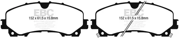 EBC Ultimax OEM Replacement Brake Pads (UD1736)