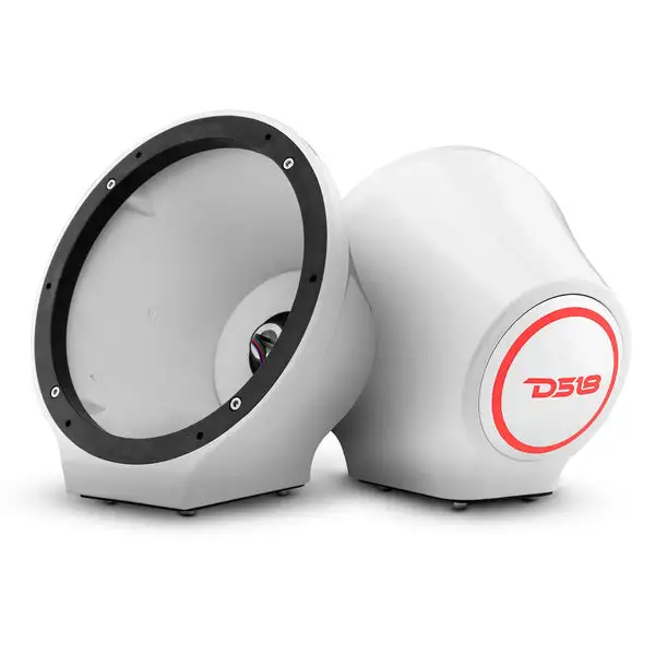 8” Universal Flat Mount Kick Panel Speaker Pod – Jet Skis, Jeeps, Motorcycles – RGB LED Lights