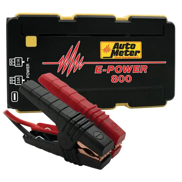 AutoMeterJUMP STARTER, EMERGENCY BATTERY PACK, 12V, 800A PEAK, 1800 mAh - EP-800