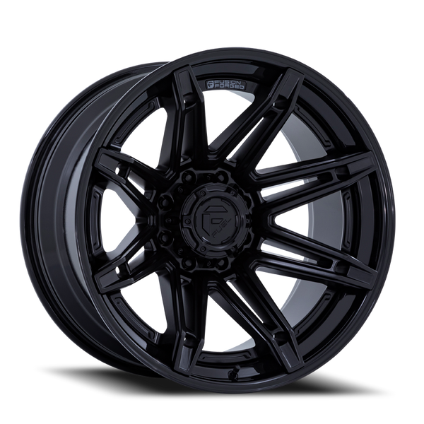 Aluminum Wheels 22X10 Brawl FC401MX 8 On 180 Matte Black/Gloss Black Lip 124.2 Bore -18 Offset Fuel Off Road Wheels - FC401MX22108818N