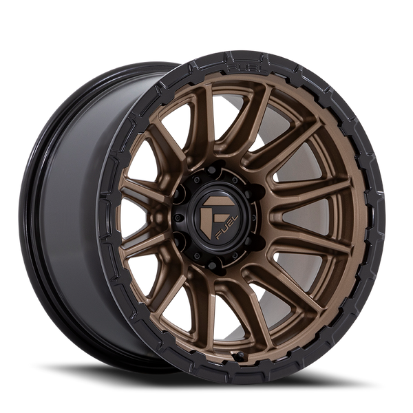 Aluminum Wheels 17X9 Piston FC866 ZB 6 On 139.7 Matte Bronze/Gloss Black Lip 106.1 Bore -12 Offset Fuel Off Road Wheels - FC866ZB17906812N