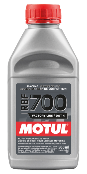 Motul 1/2L Brake Fluid RBF 700 - Racing DOT 4 (111257)