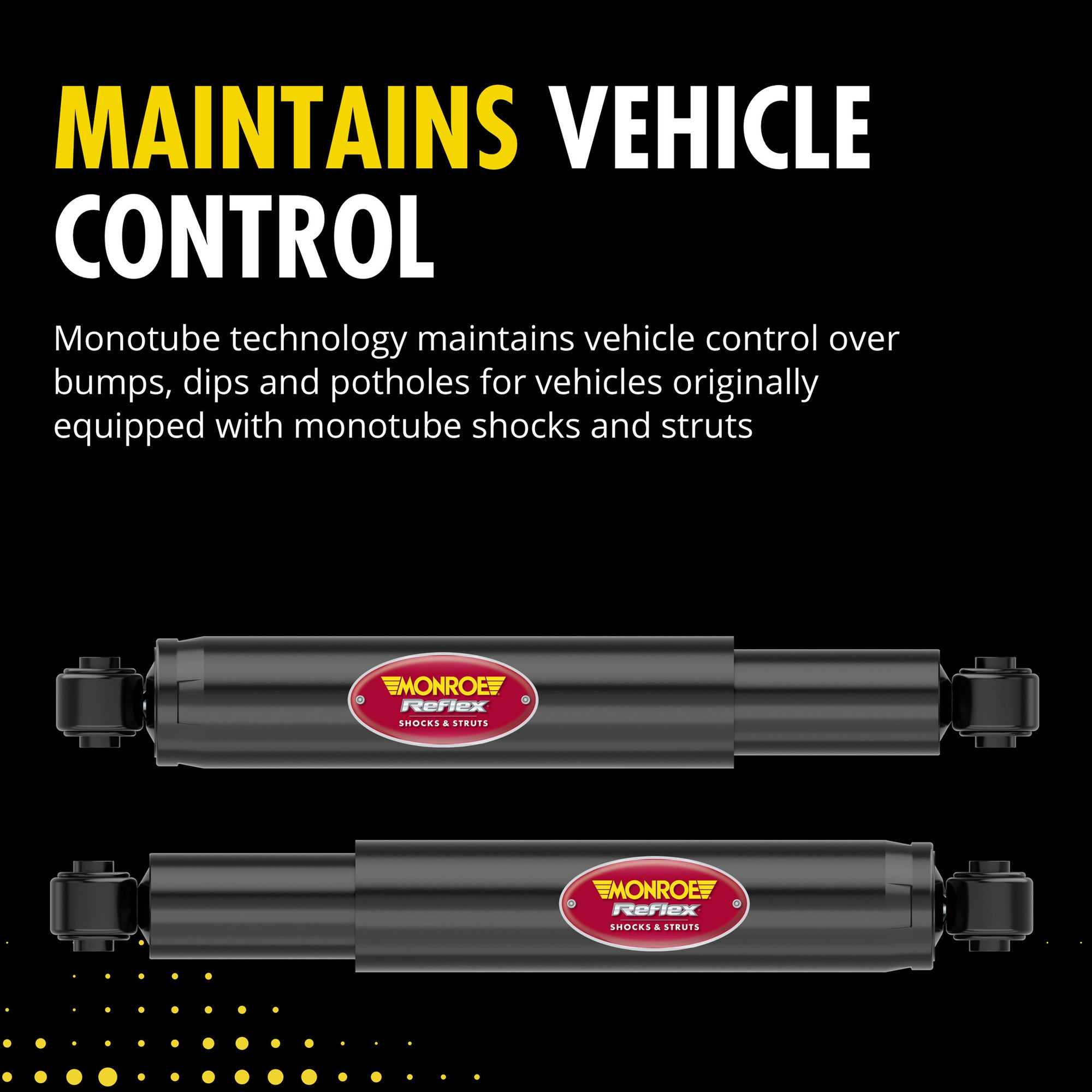 Monroe 911502 Rear Reflex Monotube Shock Absorber Chevrolet Silverado 1500, Silverado 1500 Classic, GMC Sierra 1500, Sierra 1500 Classic