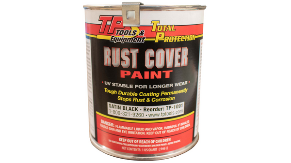 Total Protection Rust Cover Paint 1 US Quart - Satin Black Rust Buster Frameworks - Rust Buster Frame Repair - RB9909