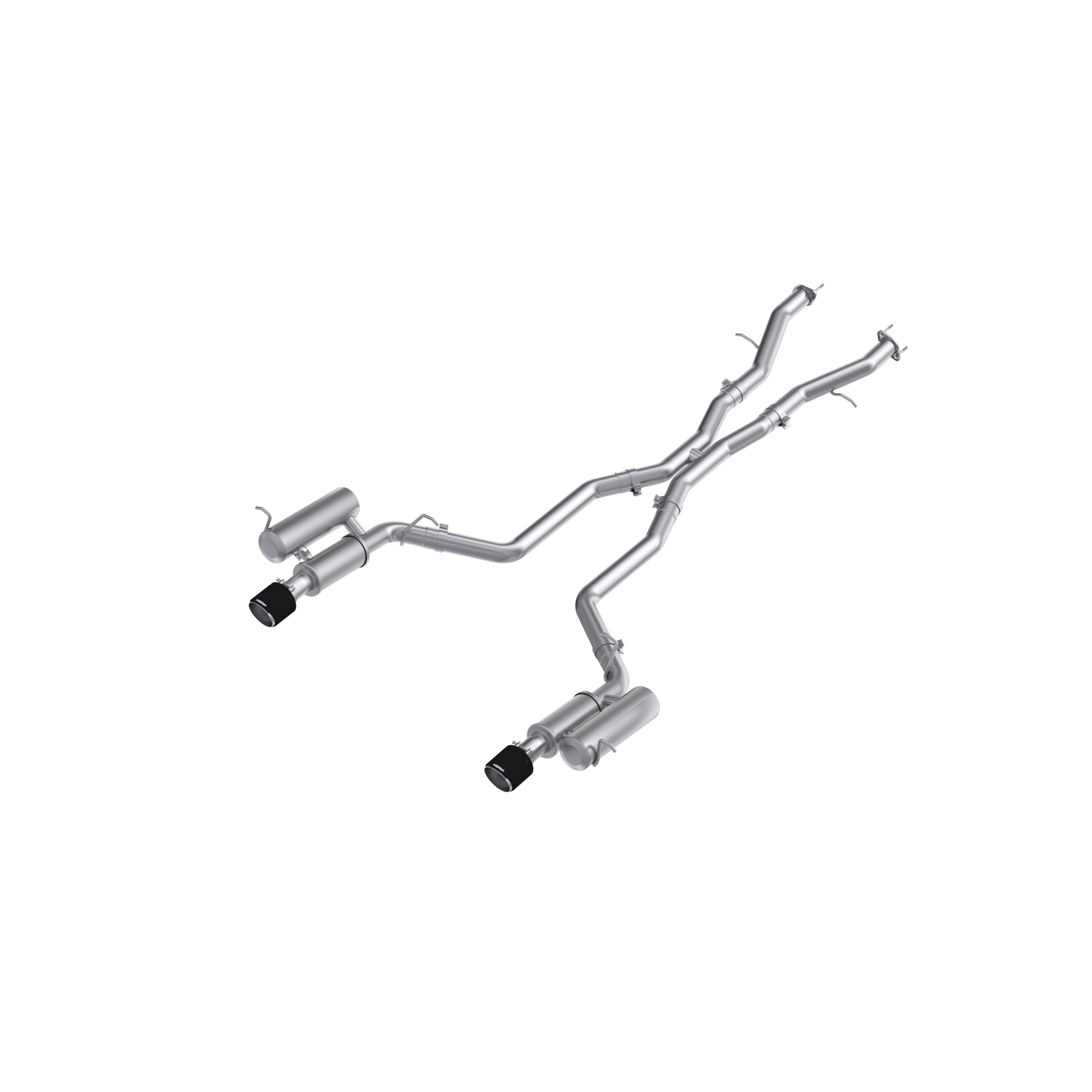 Fits 2011+ Dodge Durango T304SS 3.0in Cat-Back Dual Rear Exit Exhaust w/ Carbon Fiber Tips