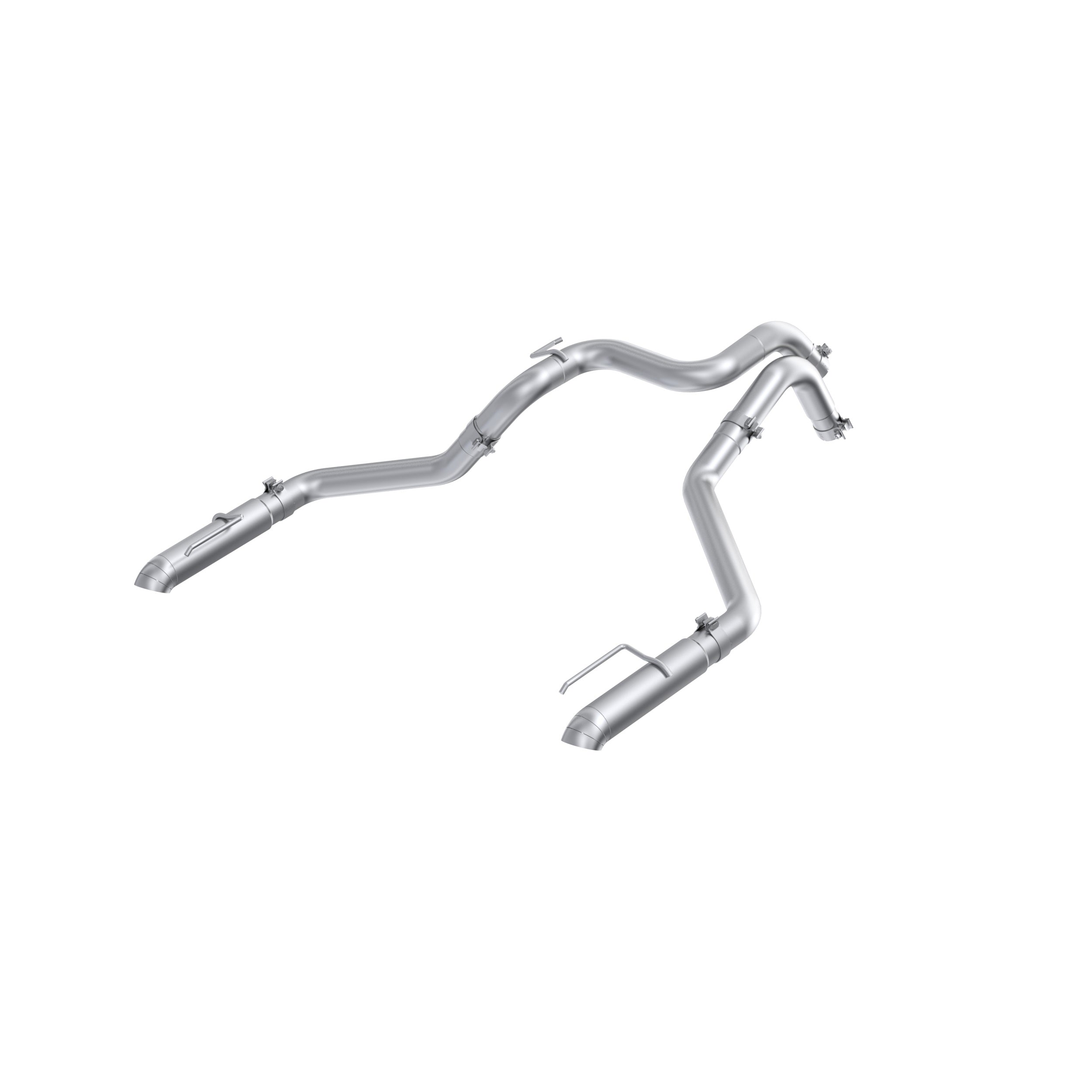 Fits 2024-25 Ford Ranger Raptor 3.0L T304 SS 3in Axle-Back Exhaust - Dual Rear Turn-Down