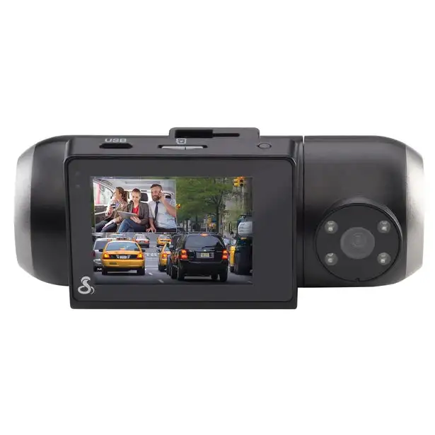 Cobra SC 201 Dual-View Smart Dash Cam with Navigation & Real-Time Driver Alerts