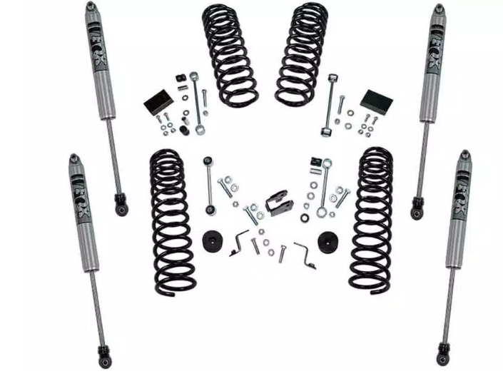 2019+ Jeep Wrangler JL 2 Door 2.5in Dual Rate Coil Lift Kit - Incl Rubicon w/ Shock Extensions