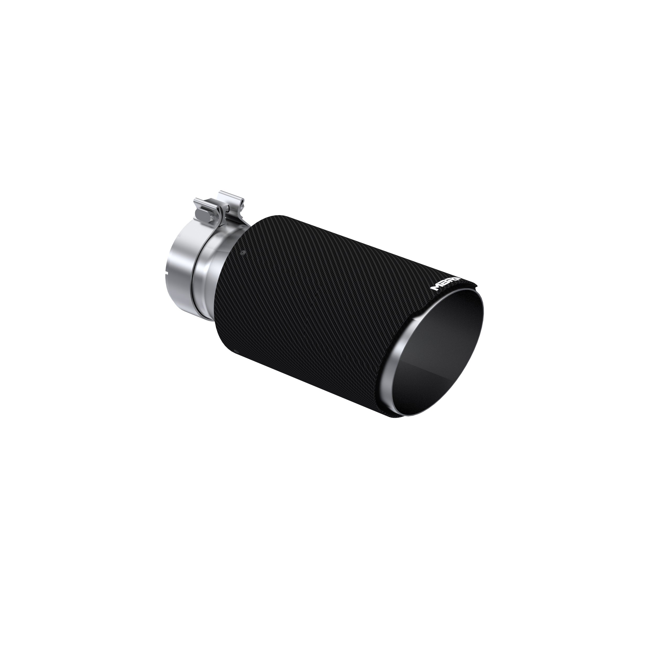 Universal Carbon Fiber Tip 6in OD/4in Inlet/12in L - Angle Cut Tip