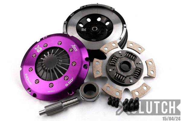 XClutch 2011 BMW 1 Series M Base 3.0L Stage 2R Extra HD Sprung Ceramic Clutch Kit (XKBM24566-1R)