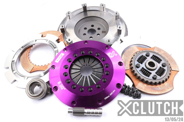 XClutch 89-94 Mazda 323 1.8L 8in Twin Sprung Ceramic Clutch Kit (XKFD20523-2B)