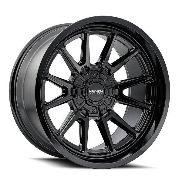 Mayhem 8116 Intrepid 18x9 / 5x127/5x139.7 BP / -12mm Offset / 87mm Hub Gloss Black Wheel